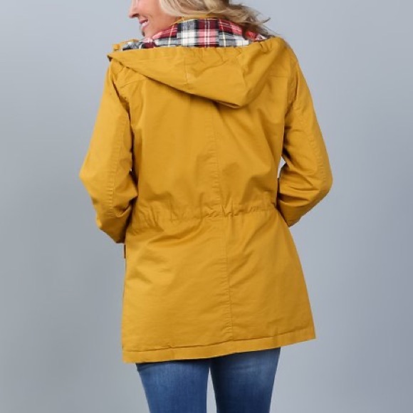 Mustard Utility zip up jacket - Picture 3 of 4